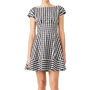 Kate Spade Fiorella Black & White
Gingham Fit & Flare Dress Size 10